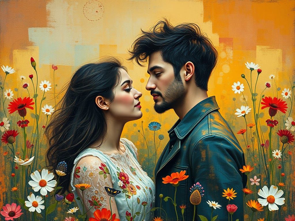 Love in a Vibrant Floral Oasis