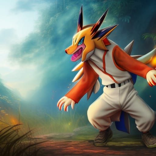 Ash Ketchum Transforms into Leomon
