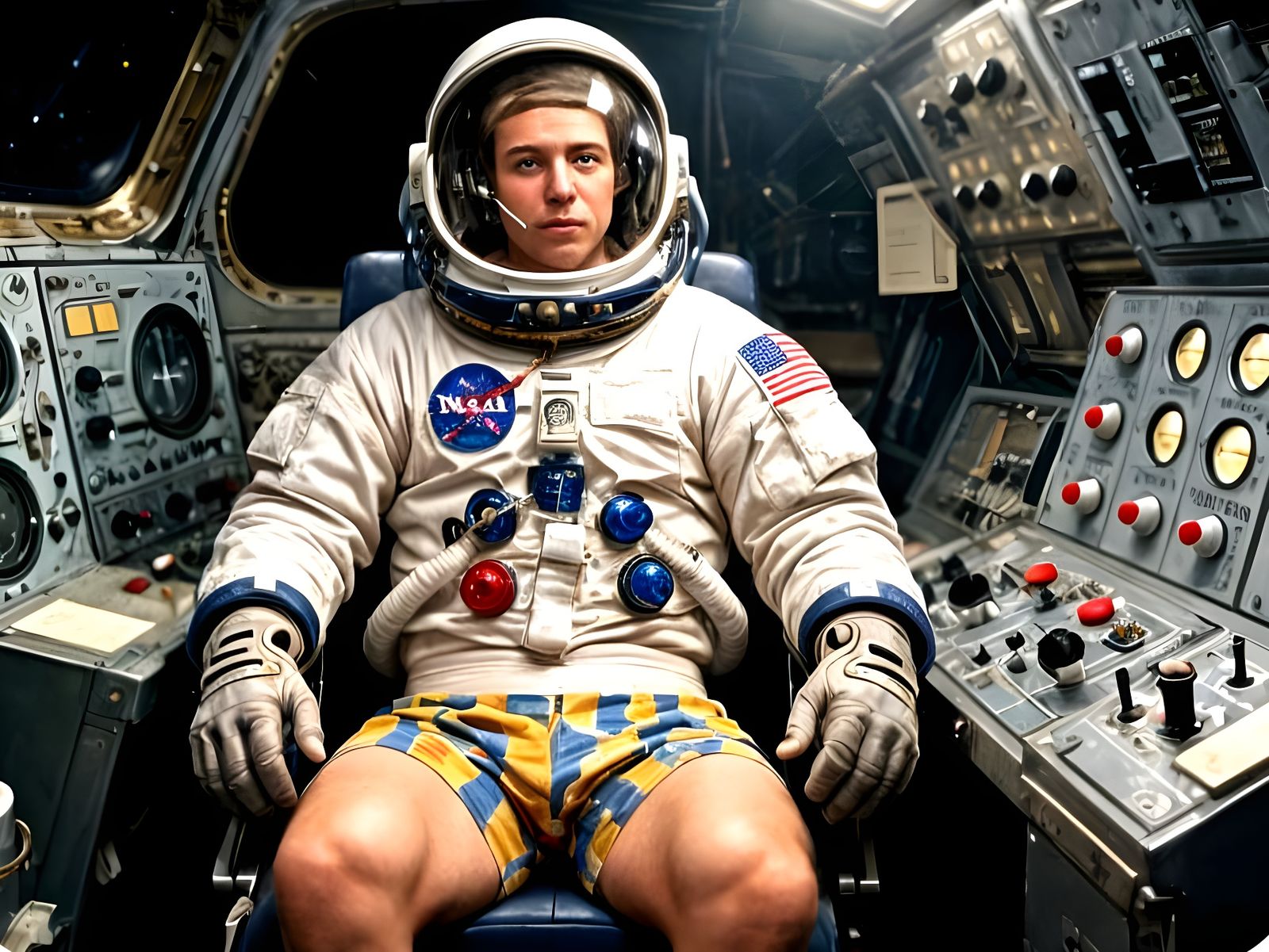 Astronaut's Boxer Short Mishap in Apollo 11 Cockpit