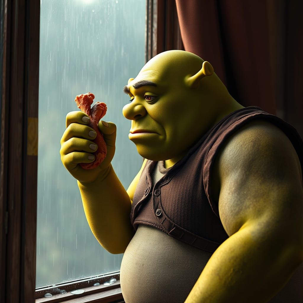 Shrek's Rainy Day Wistfulness