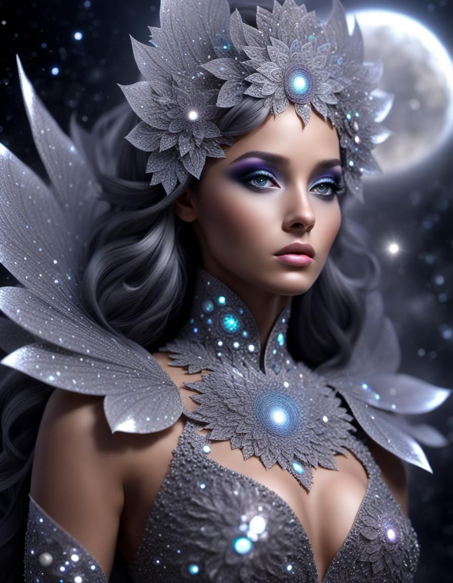 Portrait of an angelic woman