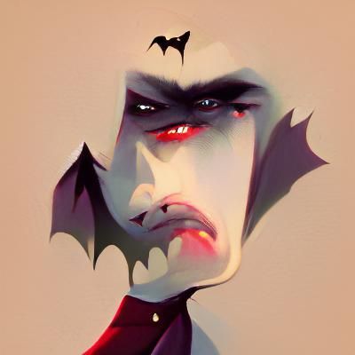 Disgruntled Vampire Portrait