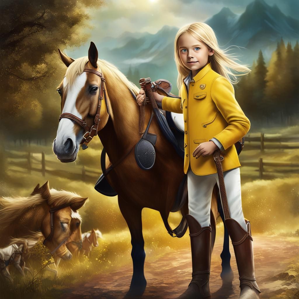 Girl with Saddle and Perfume: Fantasy Concept Art