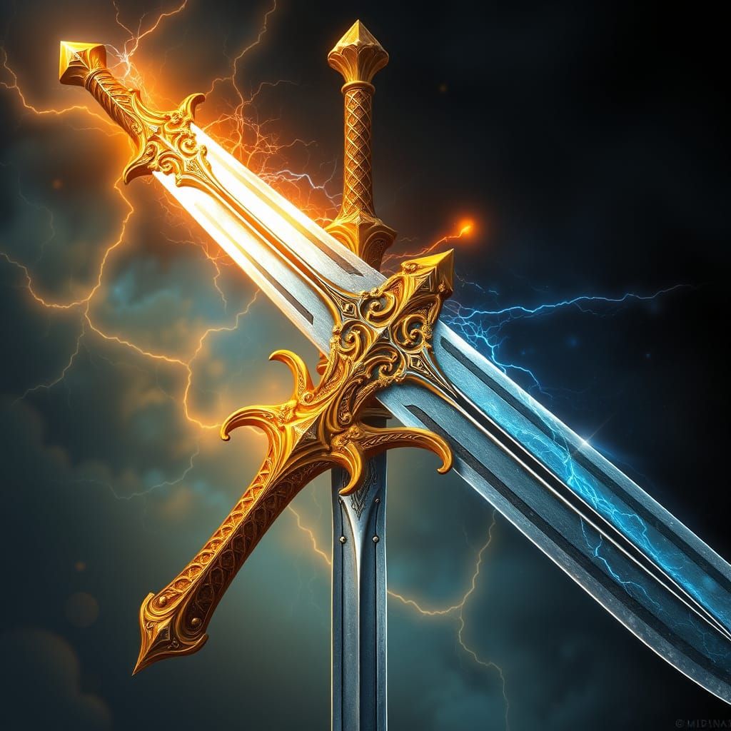 Ethereal Fantasy Broadsword with Elemental Essence