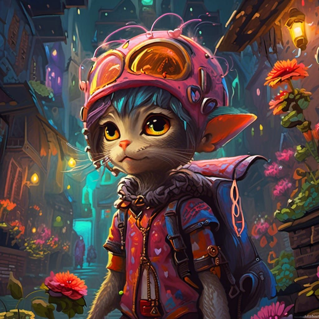 as a cute adorable little elf on the shelf creature, bohemian cyberpunk fashion urban fairytale ambience masterpiece ext...