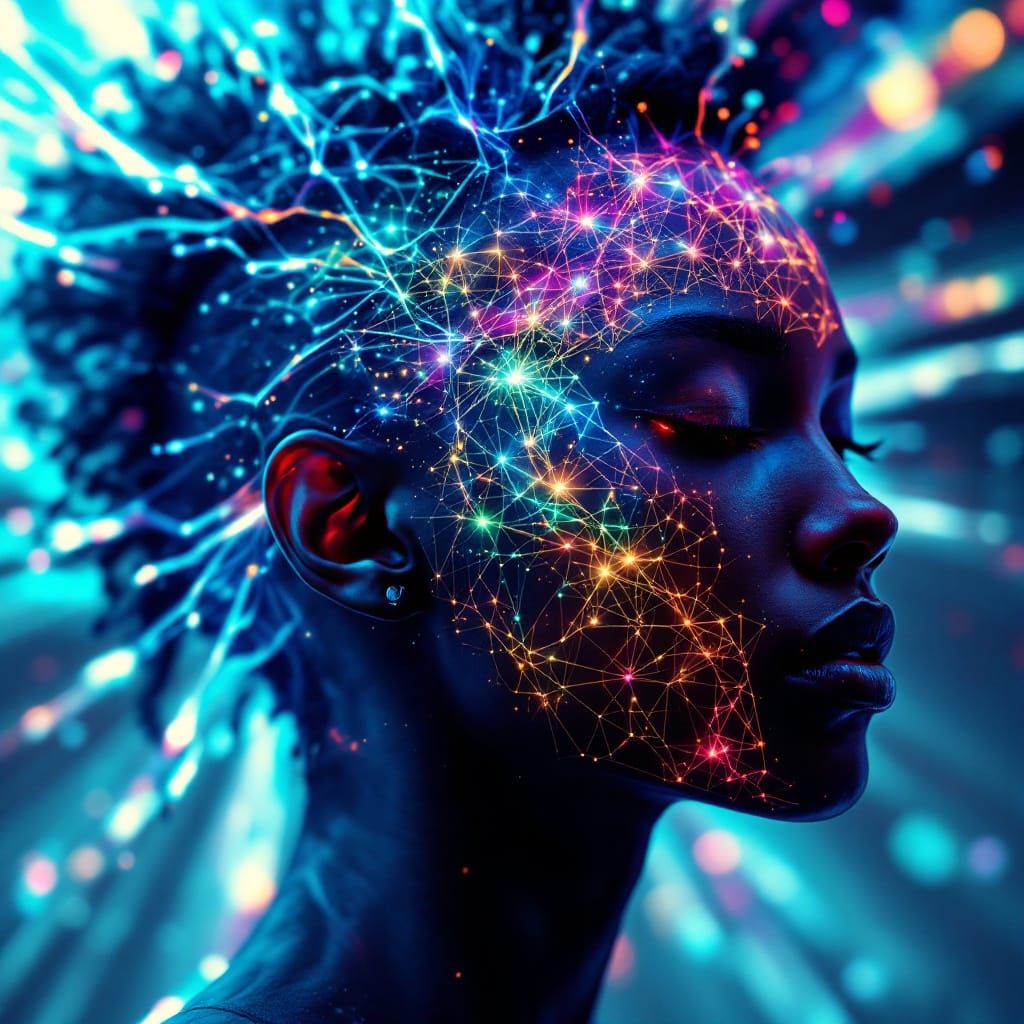 Detailed Mandala Portrait in Trending Art Style