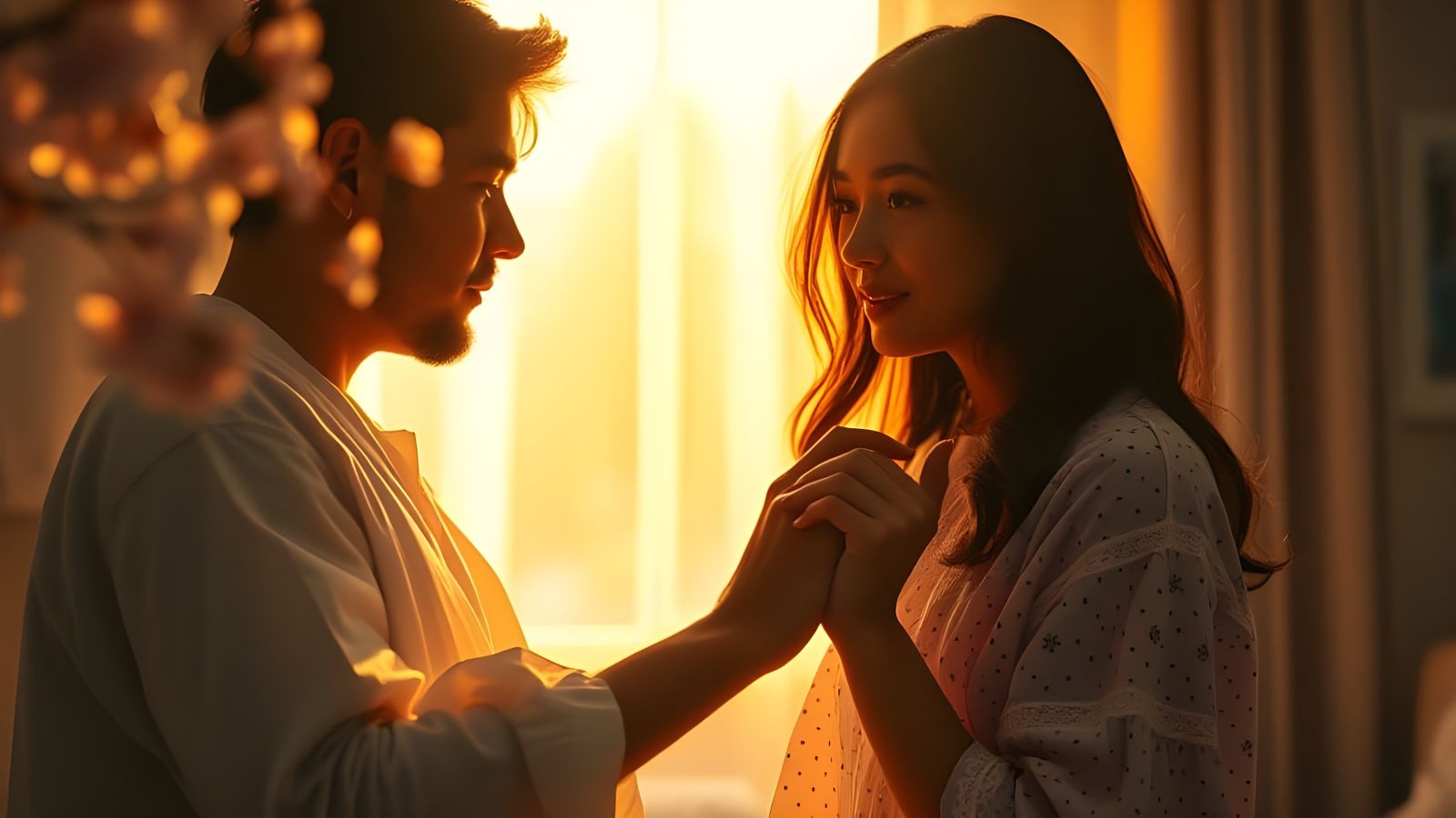 Dramatic Film Still: Hospital Window at Dawn