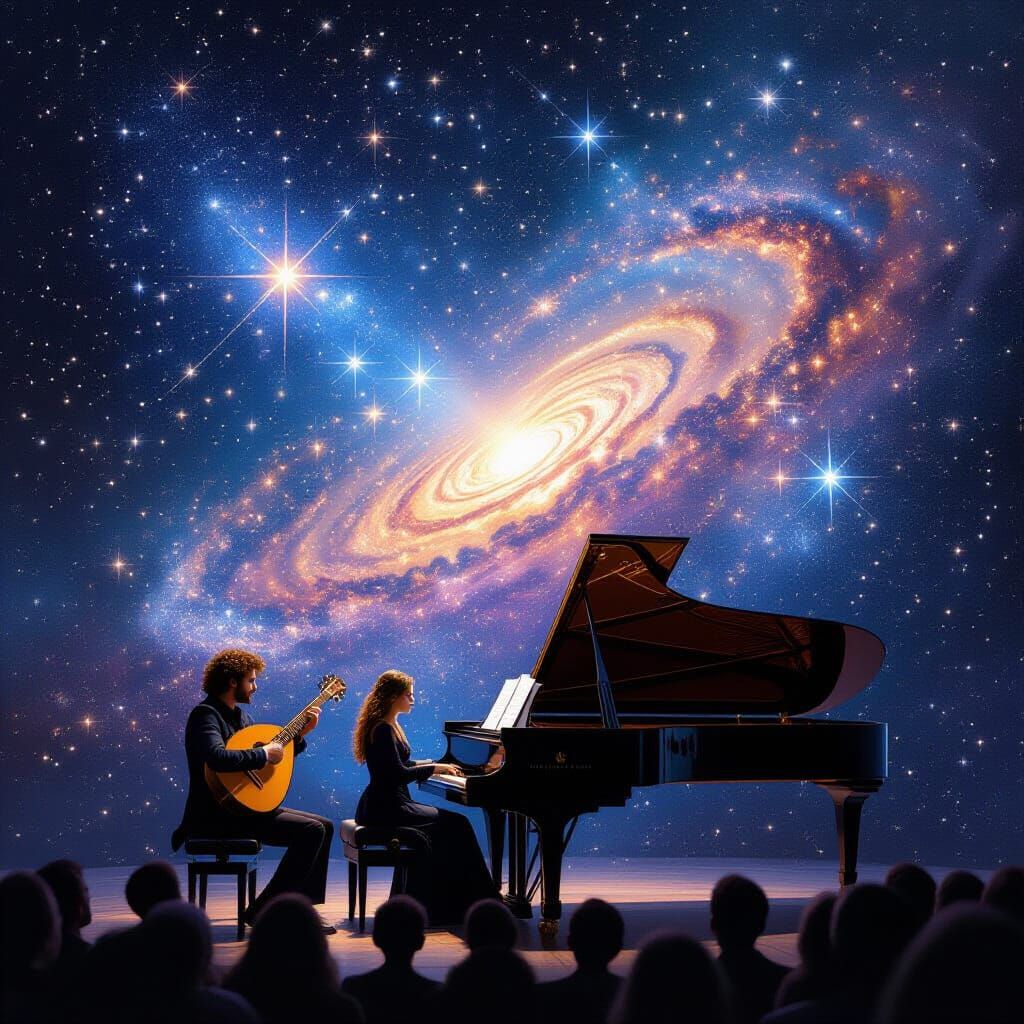 Celestial Music Constellations Emerge from Instruments