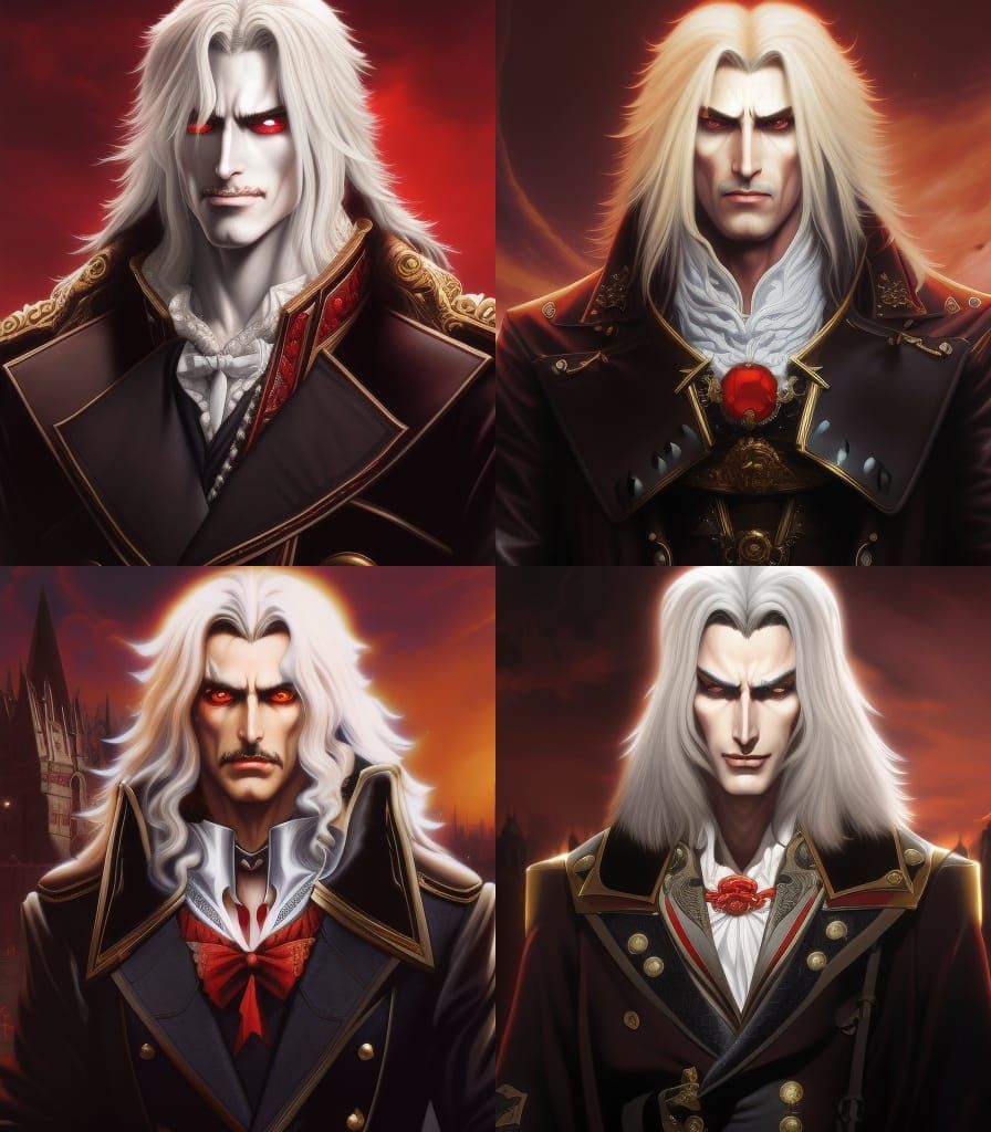 Alucard Portrait in Ayami Kojima Art Style