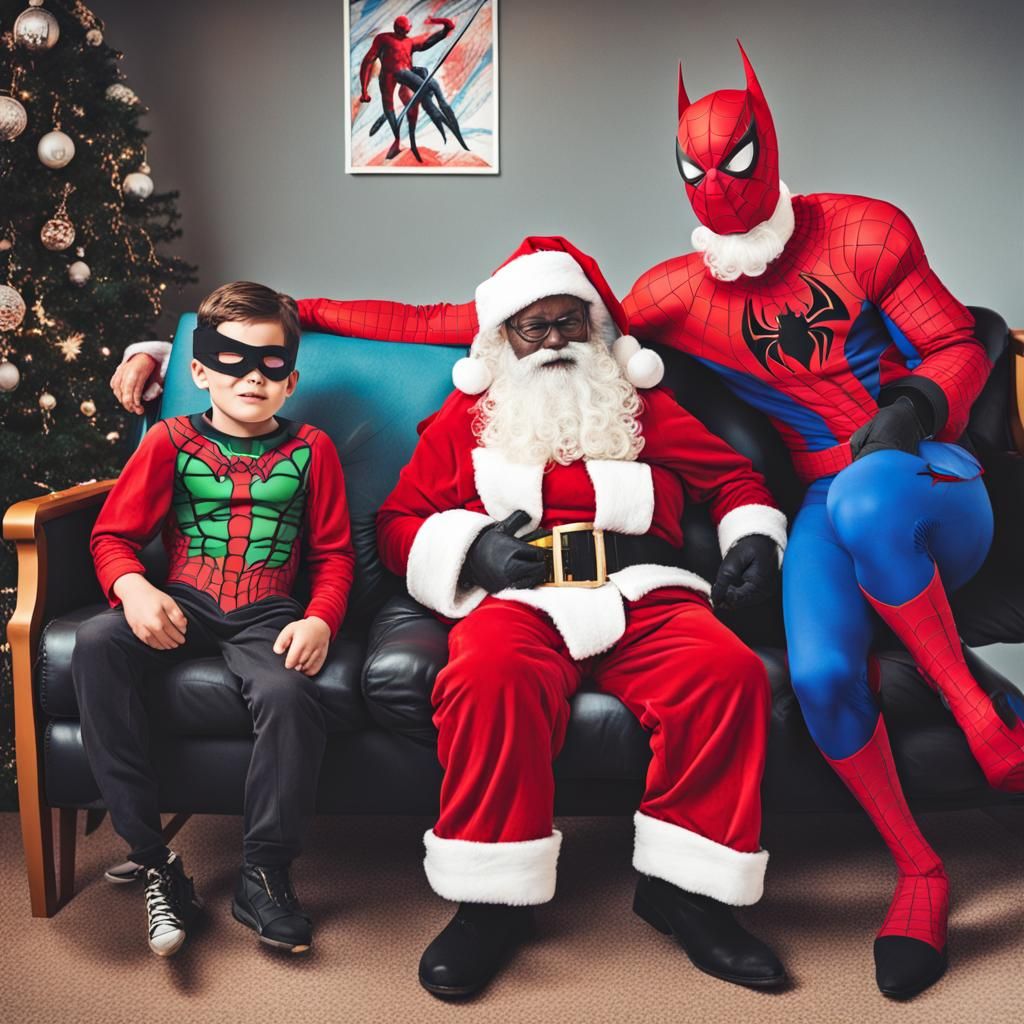 Spider-Man, Batman, and Santa: A Christmas Chill