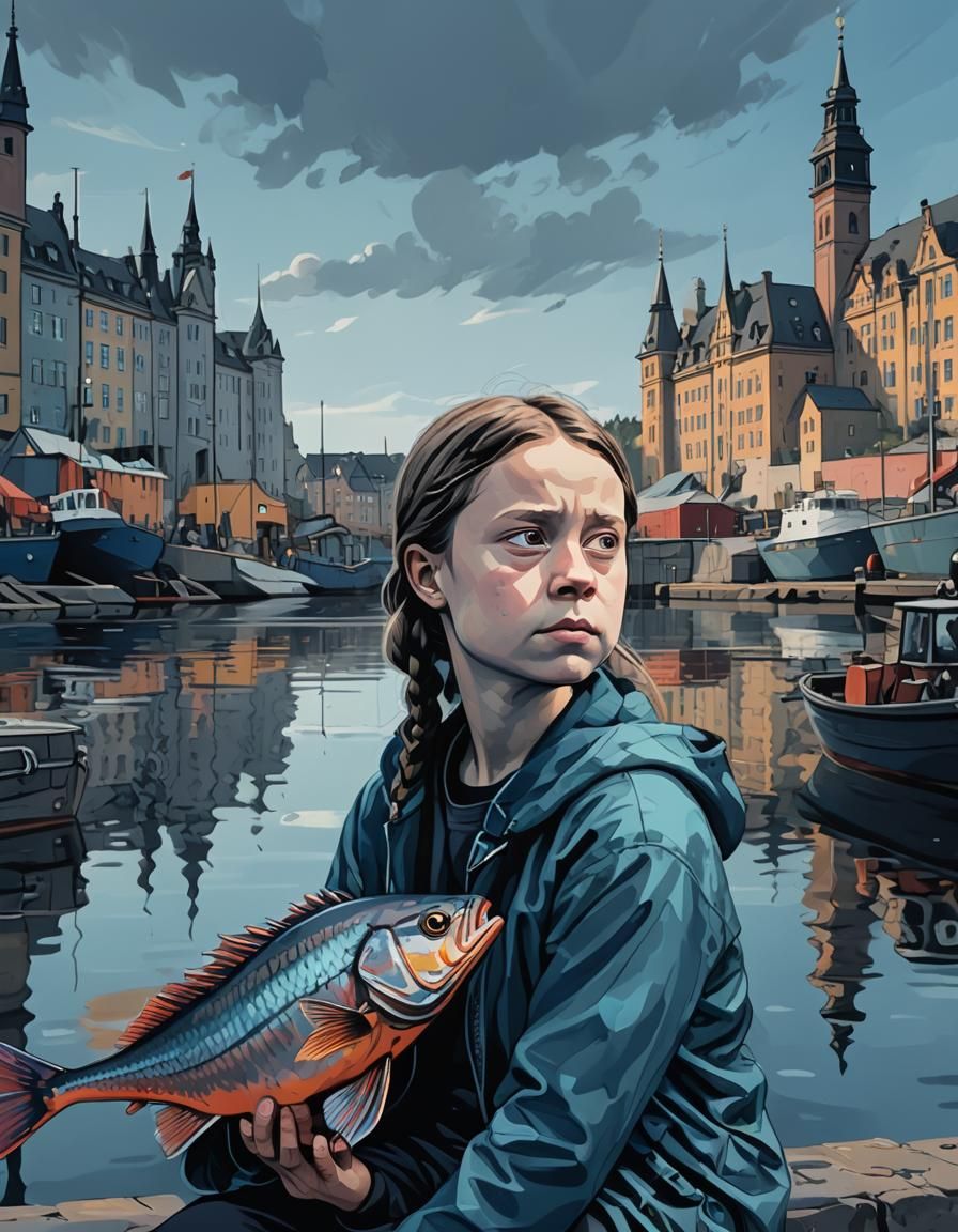Greta Thunberg's Dystopian Port Protest: Provocative Concept...