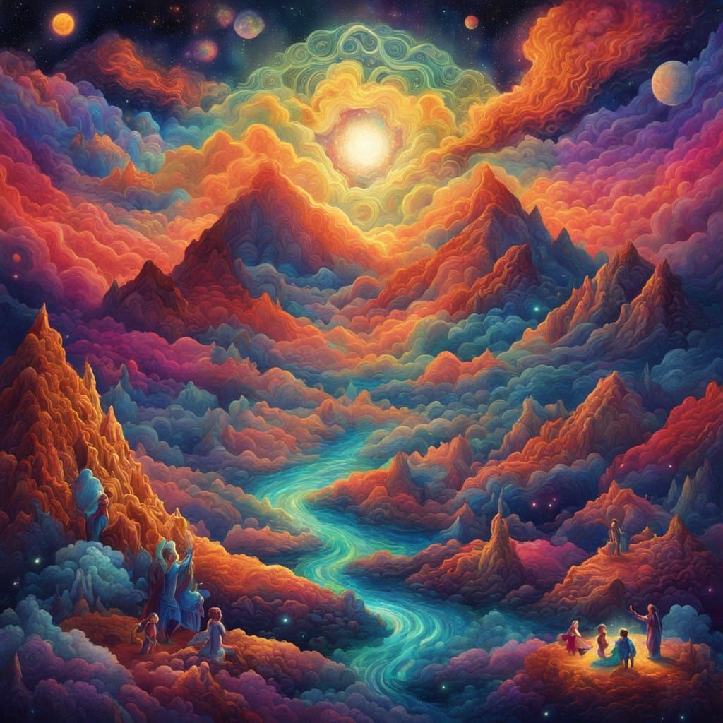 Galactic Playground of Vibrant Cosmic Dreams