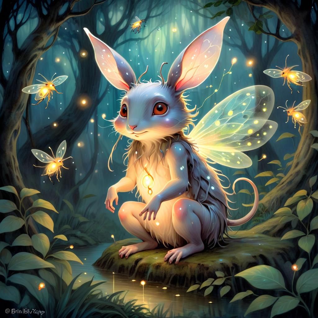 Mystical Shapeshifting Pooka in Dreamlike Celtic Landscape