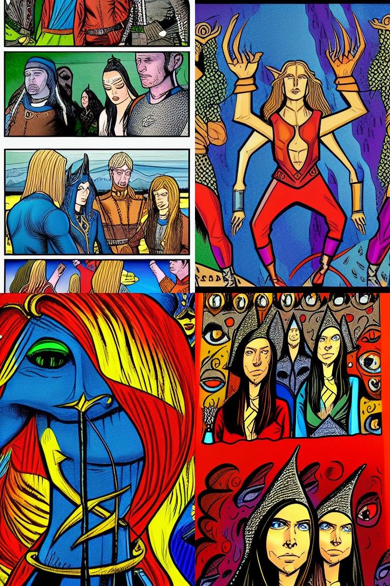 The Belgariad: Hyperrealistic Art Brut Comic