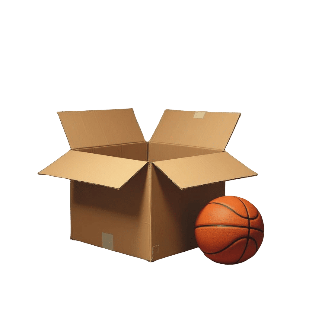 Basketball and Open Box
