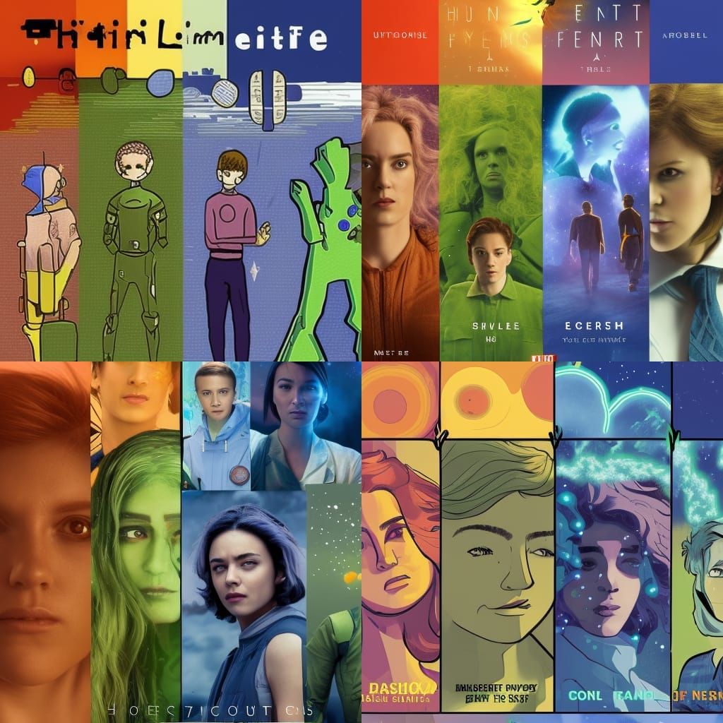 Elements Explained: Solarpunk Space Travel Movie Poster