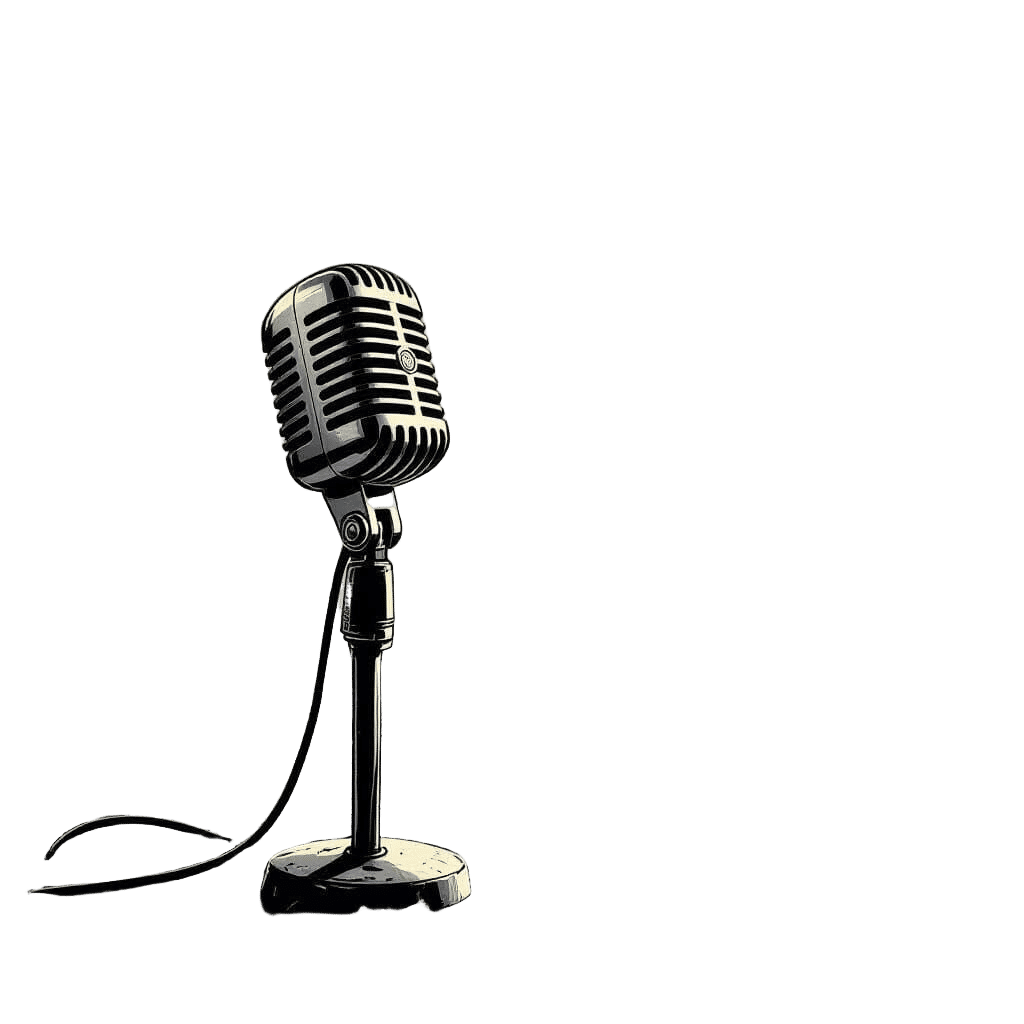 Post-Apocalyptic Microphone in Sin City Style