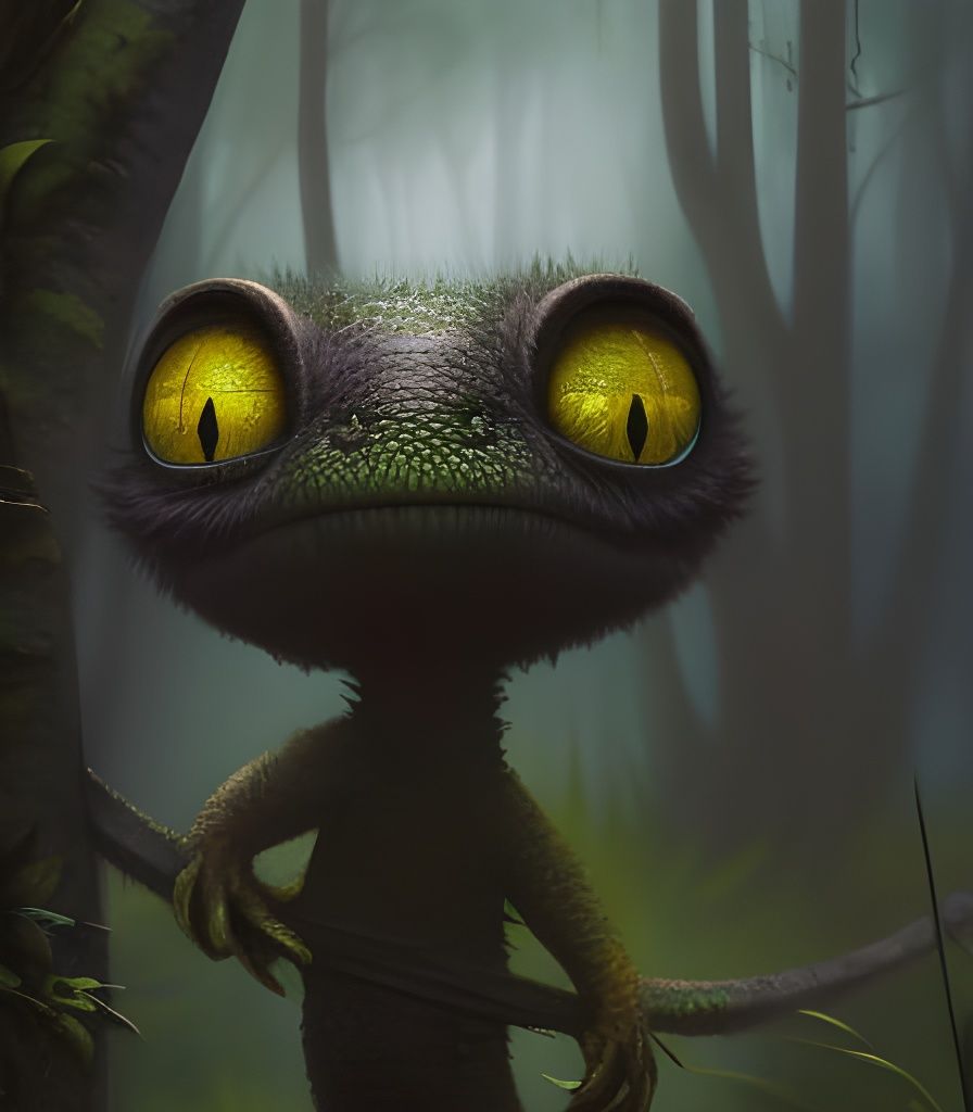 Little gecko creature