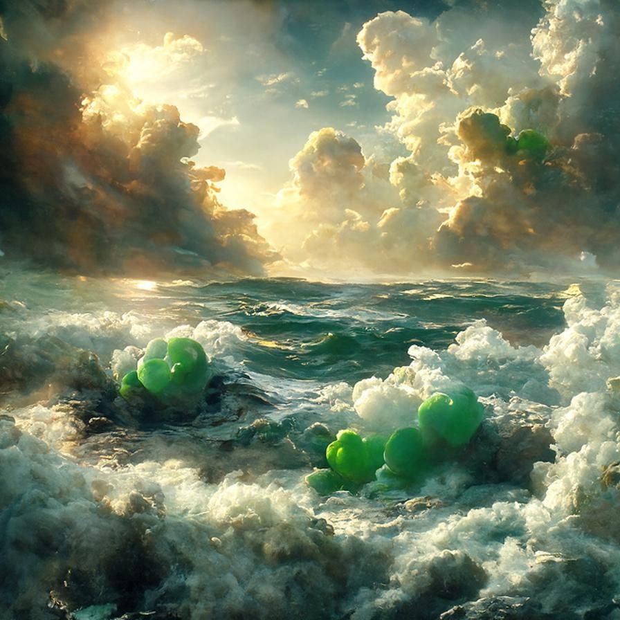 Hyperrealistic Ocean Sunlight Reflecting, Aivazovsky Style