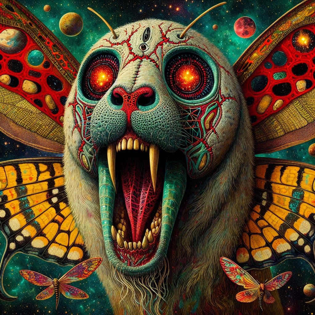 Cursed Manatee Hybrid Weeping in Agony