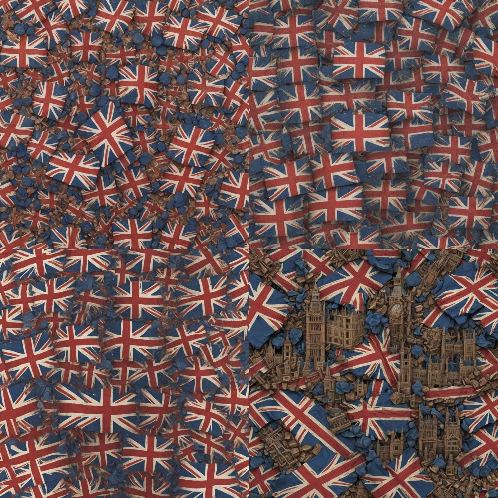 Detailed Matte Painting of UK Flag in 8K