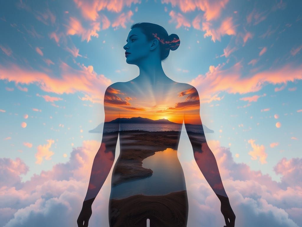 Abstract Dreamlike Surrealism Bodyscape Illusion