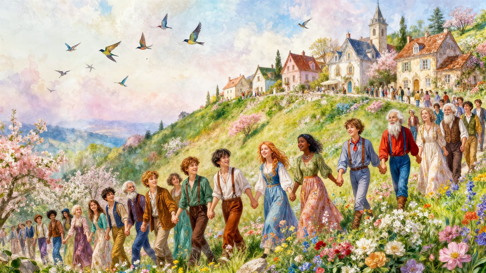 "Come on people now,
smile on your brother,
everybody get together,
try to love one another
right now"