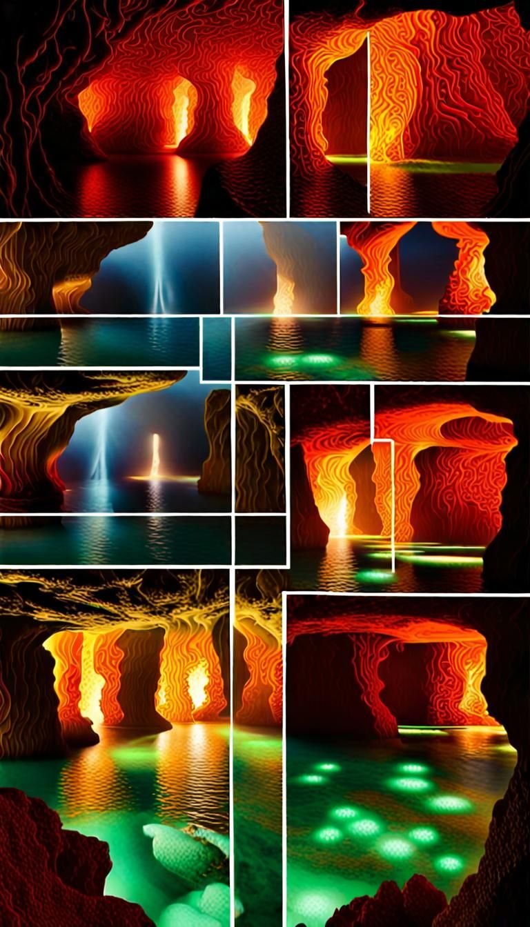 Cthulhu's Bioluminescence Lights R'yleh in 3D Rendering