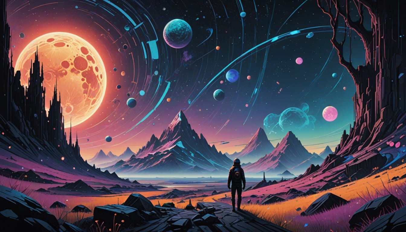 Celestial Wonderland in Dreamlike Landscapes