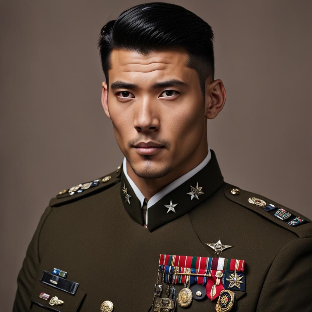 Intense Portrait of a Bar Owner in Digital Art Style