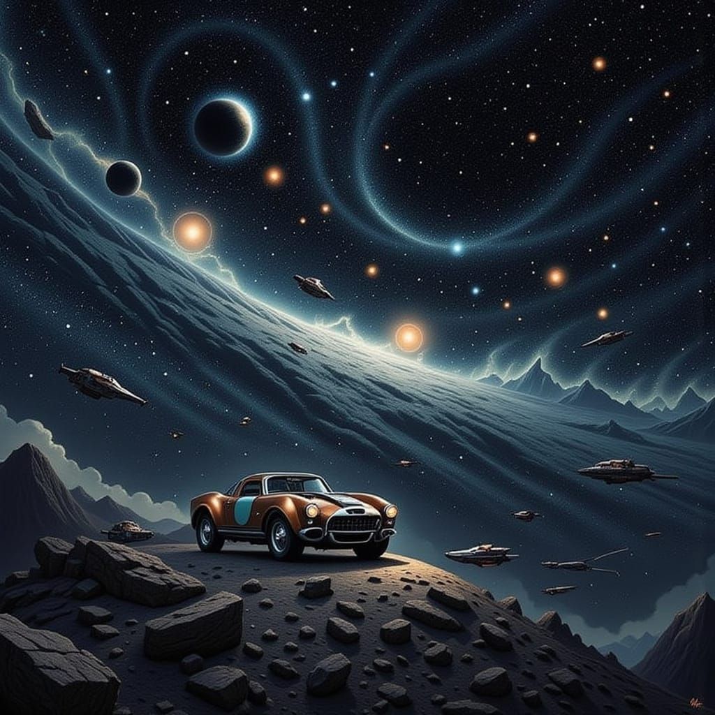 Steampunk Anthro Vehicle Journey Through Starfield