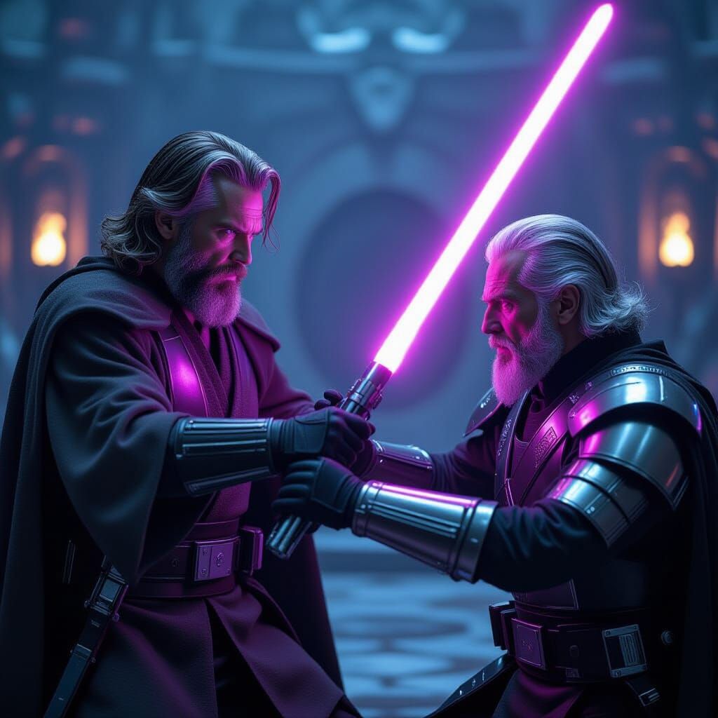 Jedi Master's Epic Duel With Fallen Father in Ruined Temple