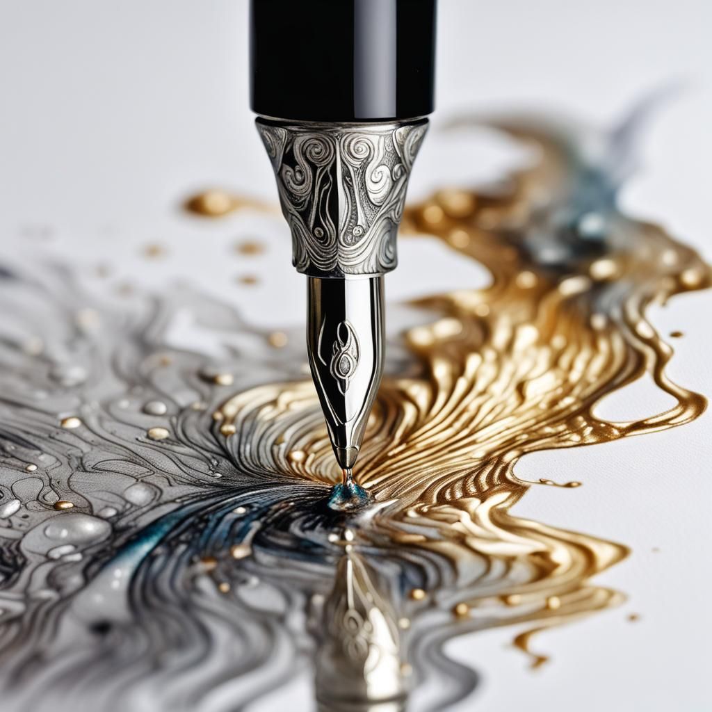 Fountain Pen Ink Splash