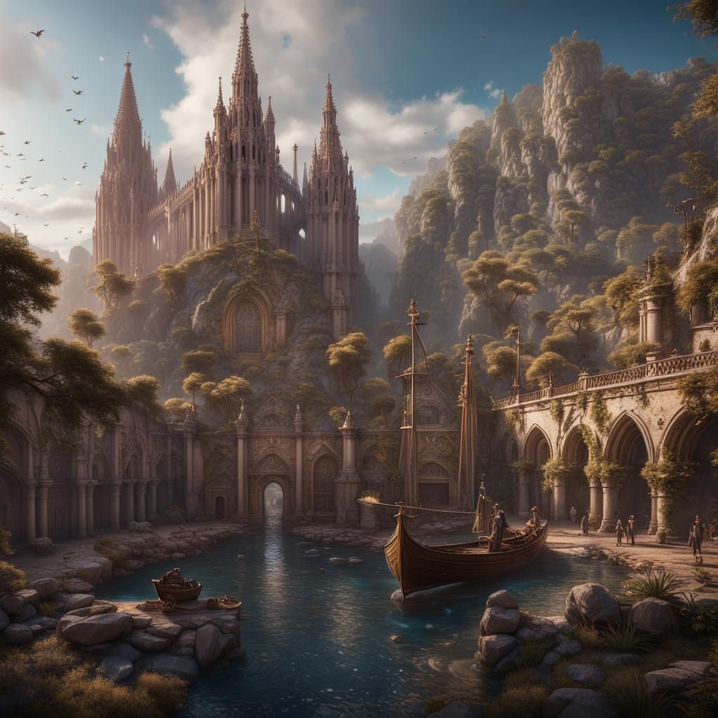 FC Barcelona Wins Champions League: Detailed Matte Painting