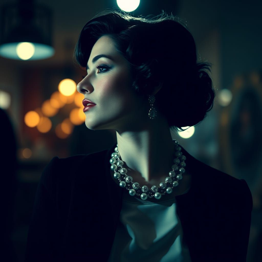 Surreal Woman Reprograms Subconscious in Expressionist Style