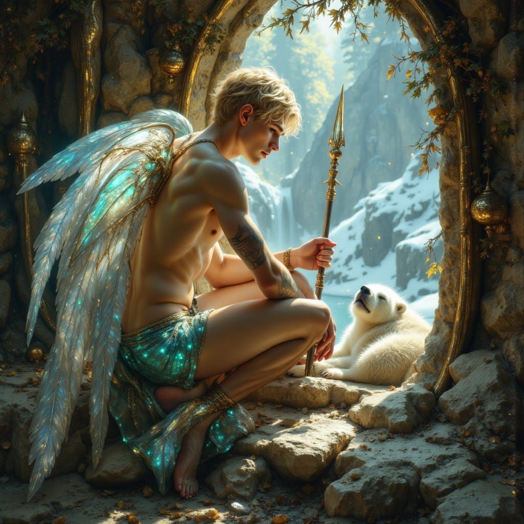 Before the snow melted completely Percy found a secret entrance to a fairy realm.  The guard cast a sleeping spell on th...