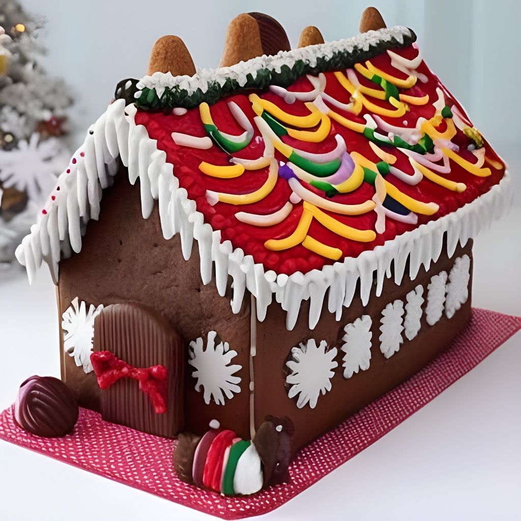 Epic Gingerbread Village Masterpiece in Oil Painting Style