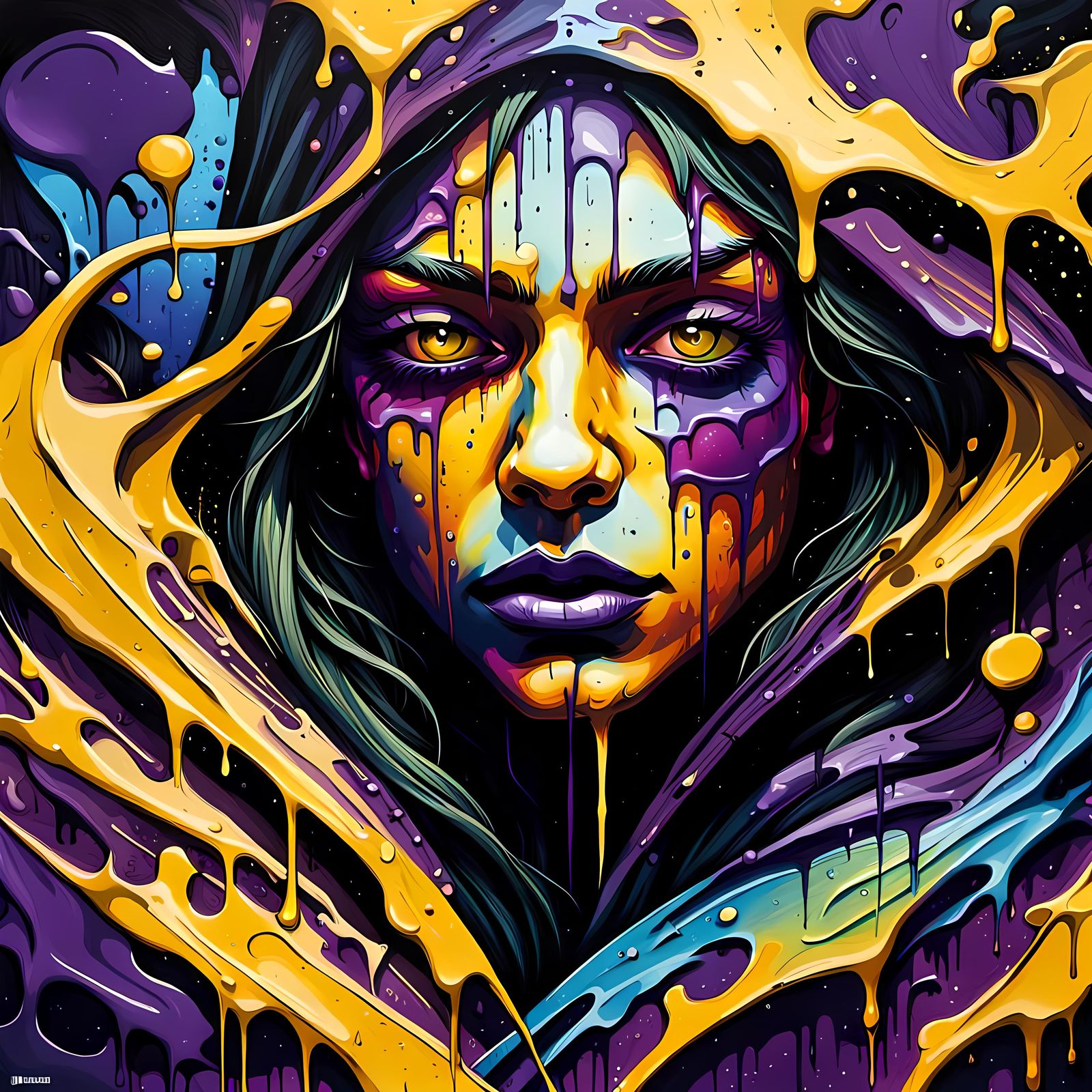 In the shadows, where darkness reigns, a figure emerges—myst...