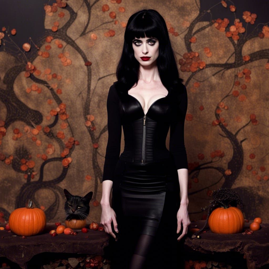 Gothic Glamour: A Modern Elvira Portrait