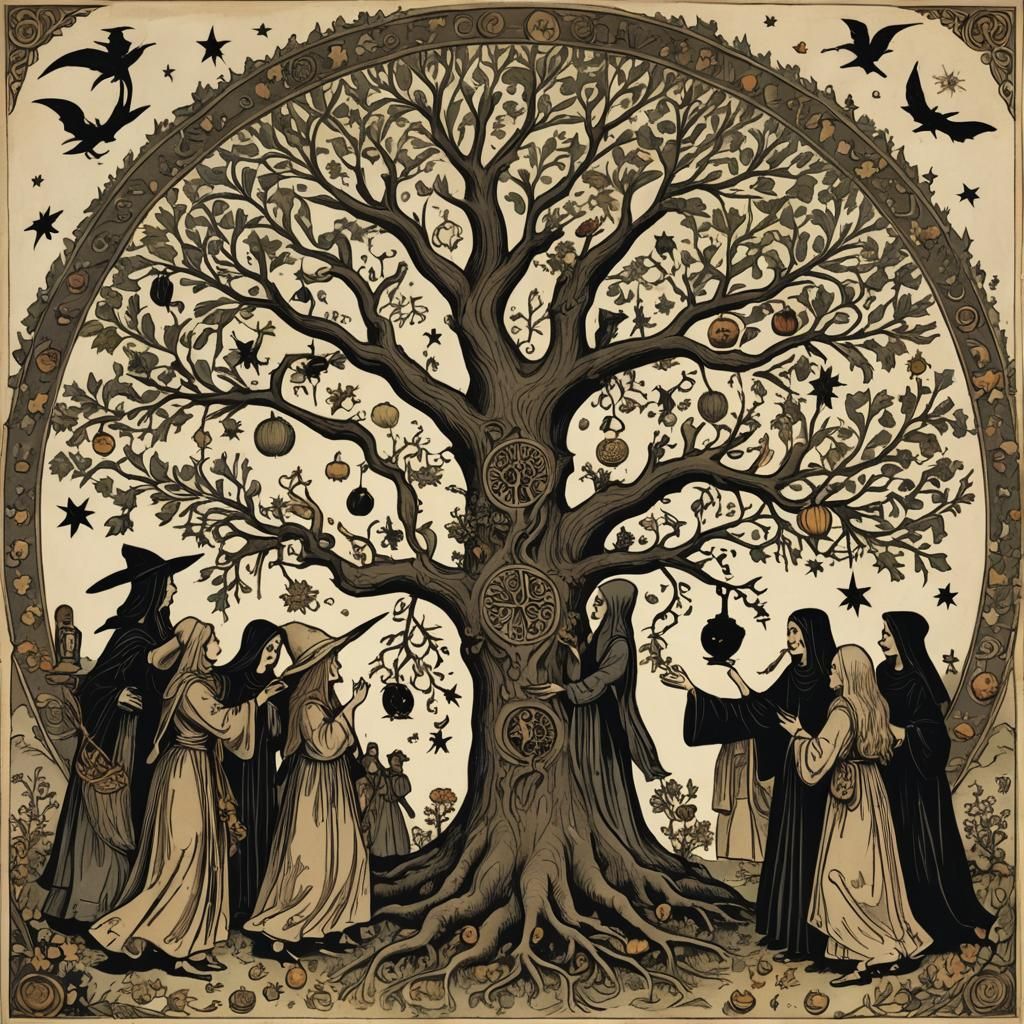 Witches Celebrate the Mystical Tree of Life