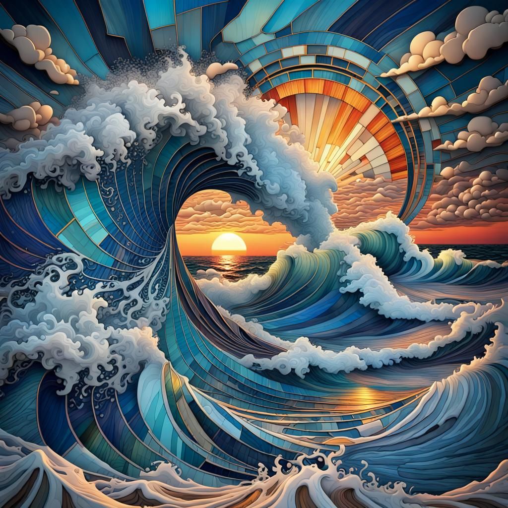 The beauty of a blue ocean