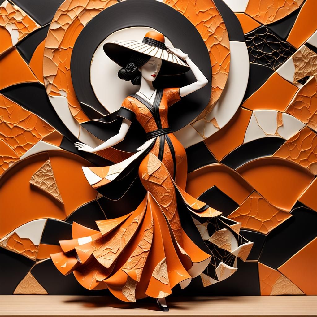 Textured Porcelain with Feminine Charm