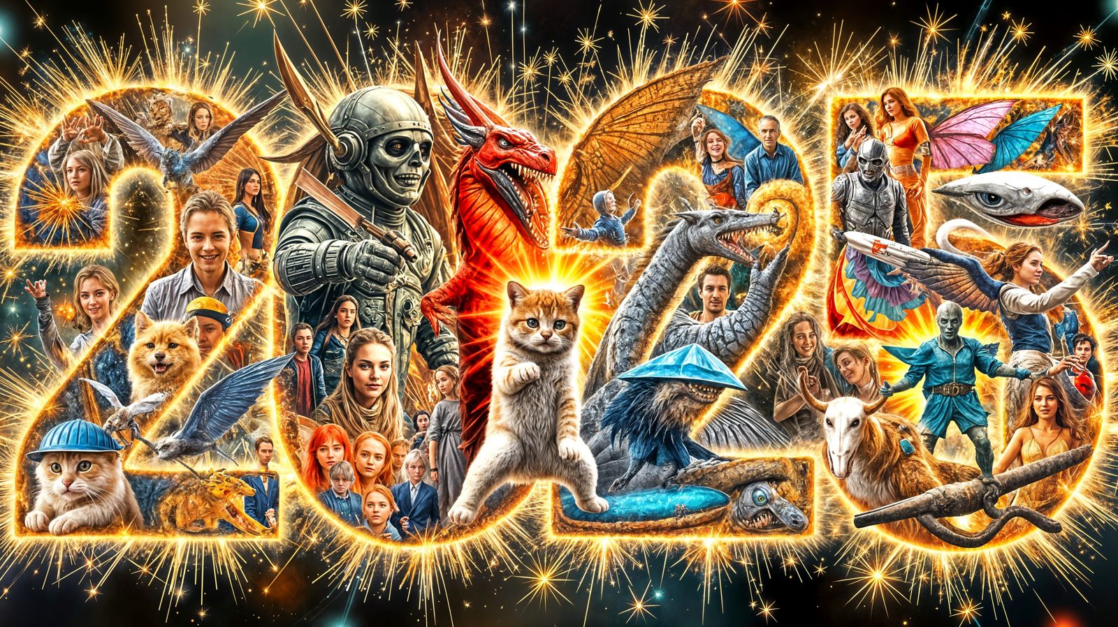 Glowing Sparks Celebrate 2025