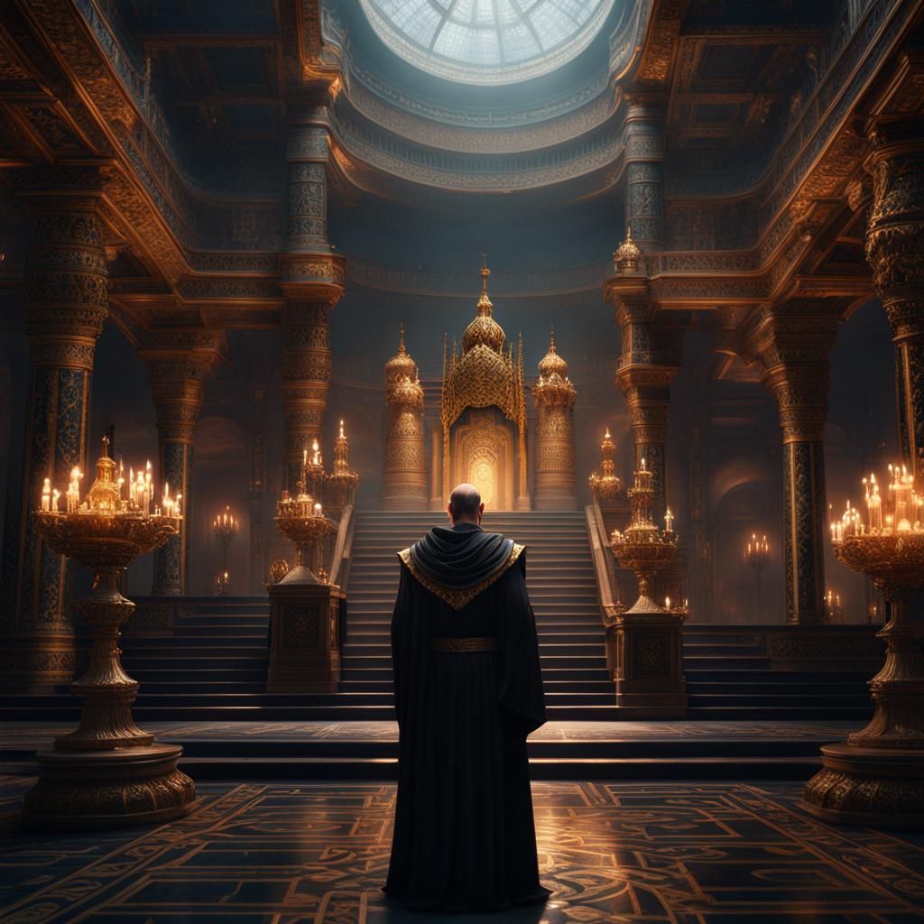 Hades in Palace: Detailed Matte Painting