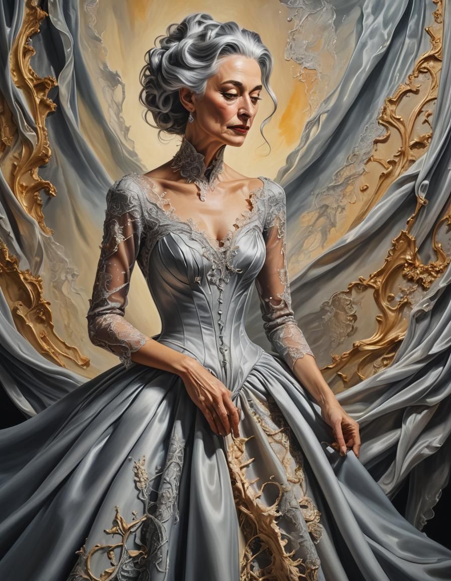 Surrealist Couturier Creates Gown in Dreamlike Atelier