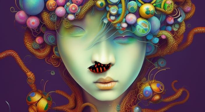 Lady Beetle Fairytale in Vivid Colors