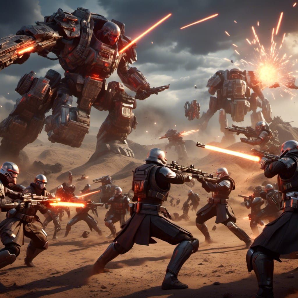 Epic Sci-Fi Mass Battle in Close Combat
