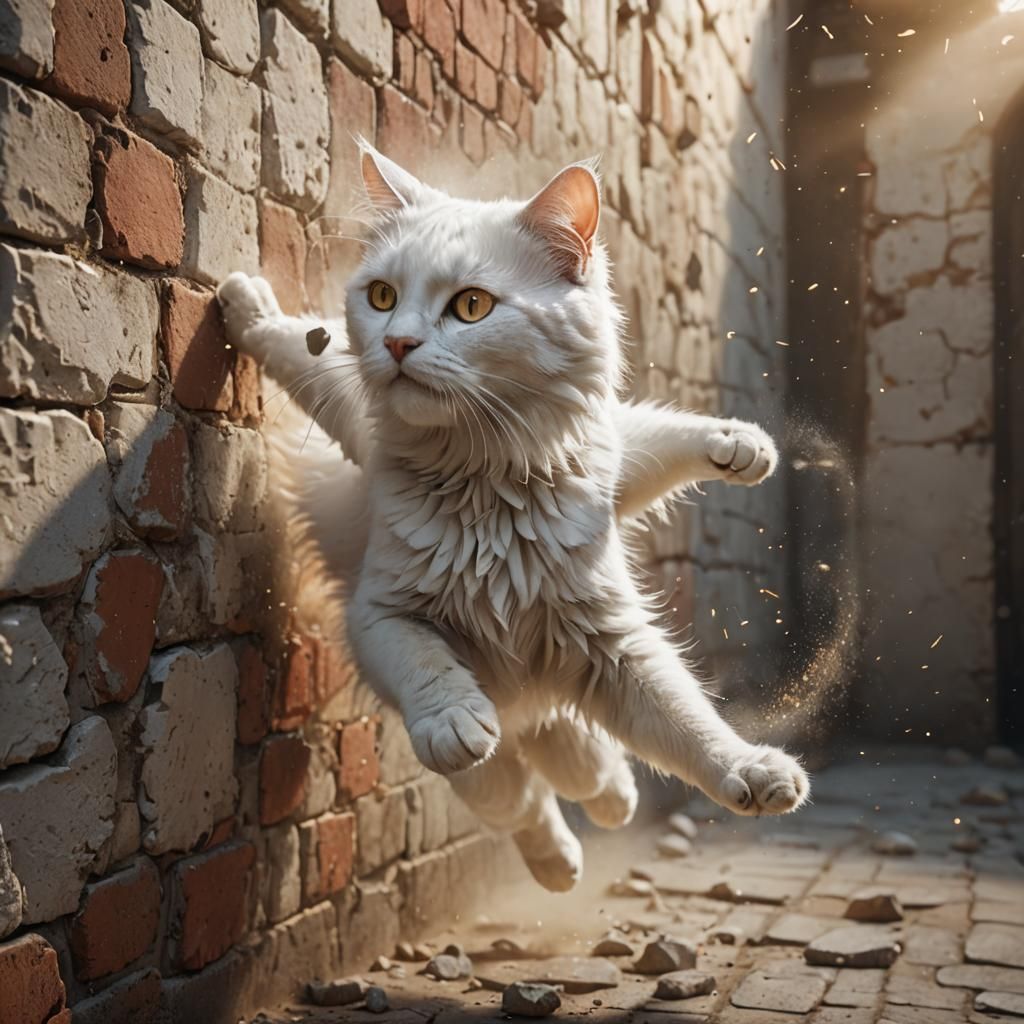 Fluffy Cat's Explosive Mouse Chase in 3D