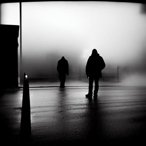 Intense Yellow Neon in Cyberpunk Street Scene