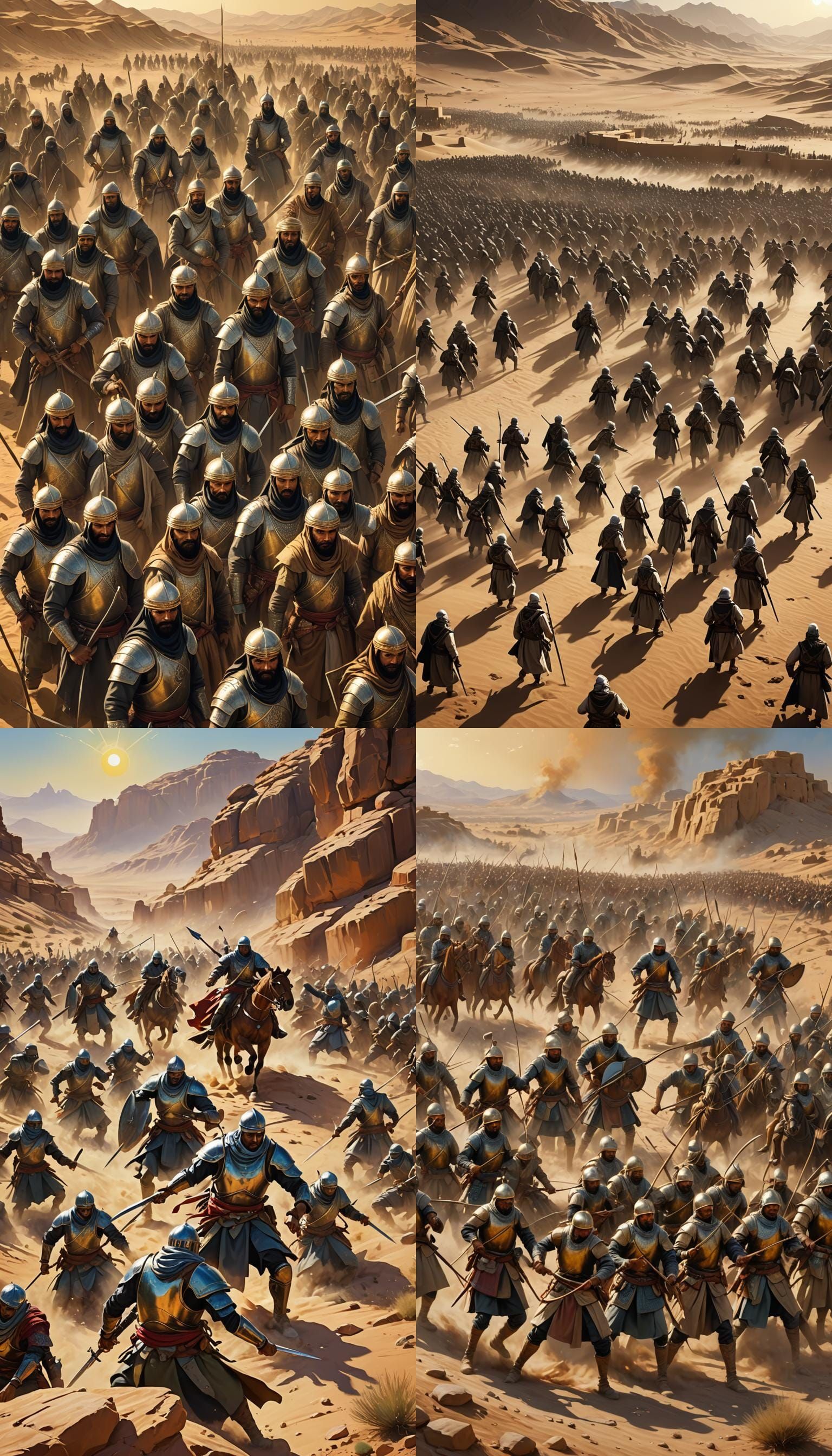 Battle of Uhud: Muslim and Meccan Armies Clash